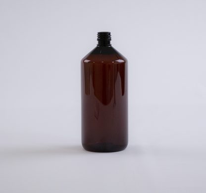Flaske 1 l. brun /28 mm/ PET
