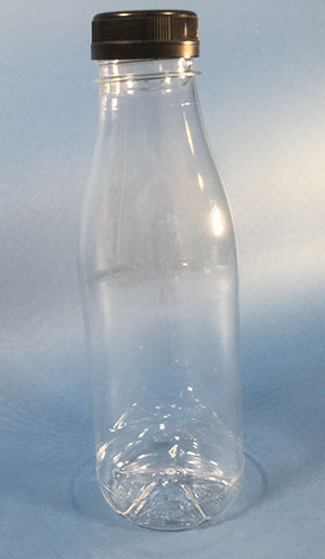 Flaske 1 l. klar/38 mm 2-start / PET