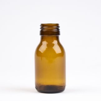 Medicinflaske 60 ml brun /28 mm