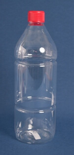 Flaske 1 l. UN-godk./28 mm/PET