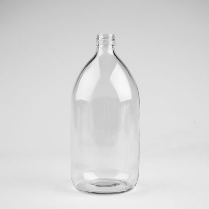Glasflaske 1L klar sirup / 28mm