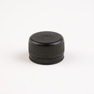 Kapsel 28mm sort med brydering små riller