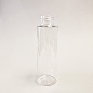 Flaske 100ml klar 24mm sharp cylindrical
